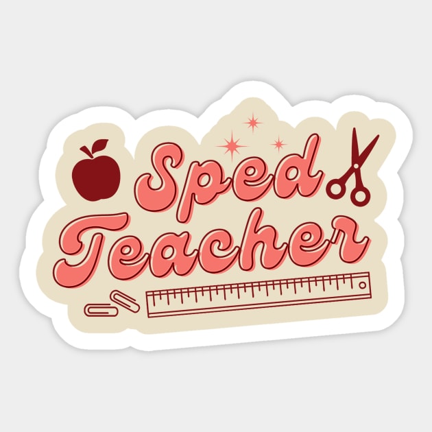 SPED Teacher: Special Ed Teacher Appreciation Gift Sticker by PunTime